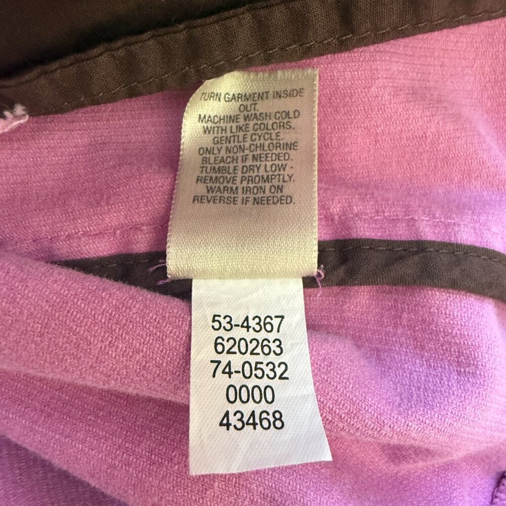 Vintage J. Jill Corduroy Blazer Jacket Women's Small Pink Classic Preppy Career - Picture 15 of 15